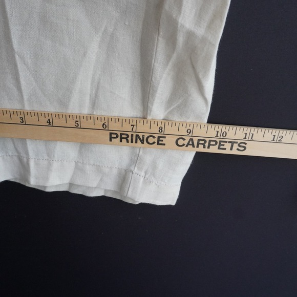 Tommy Bahama Relax Cream Linen Trousers Elastic Waist Casual Pants LG Beach - Picture 5 of 11